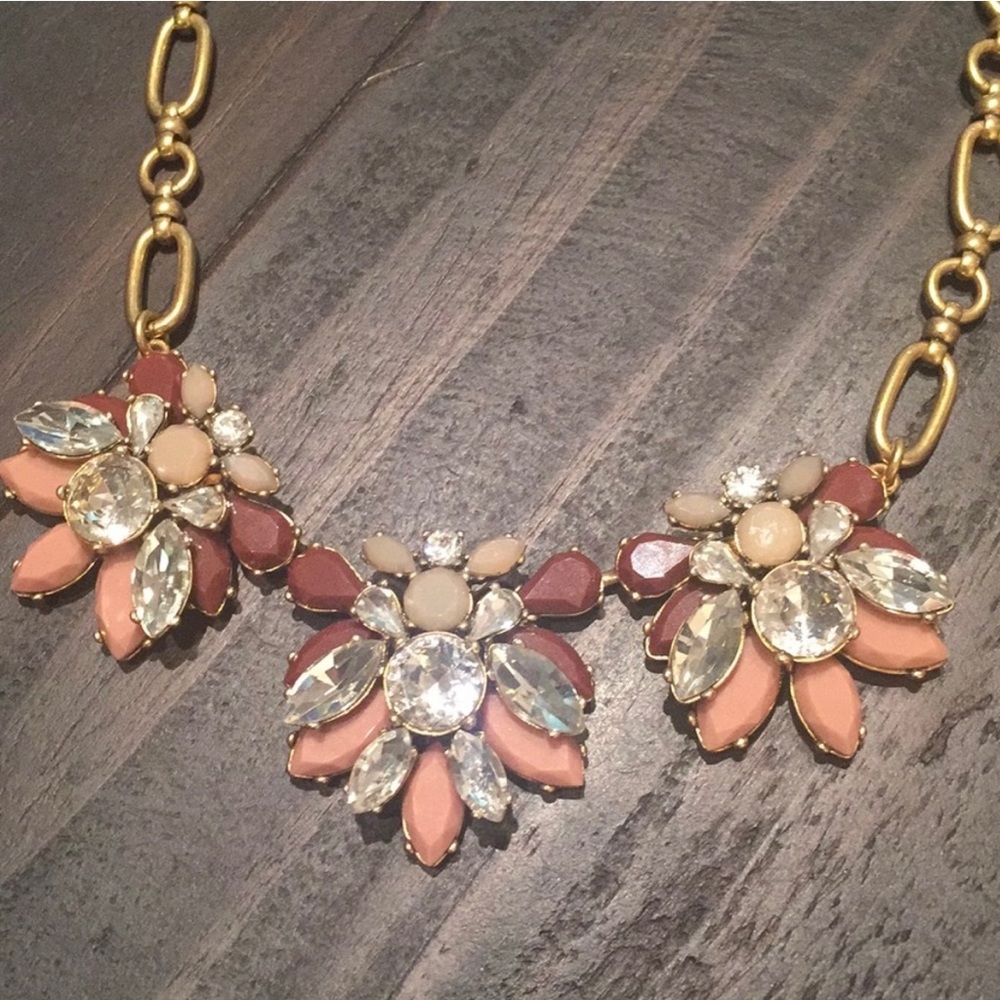 J.Crew blush statement necklace